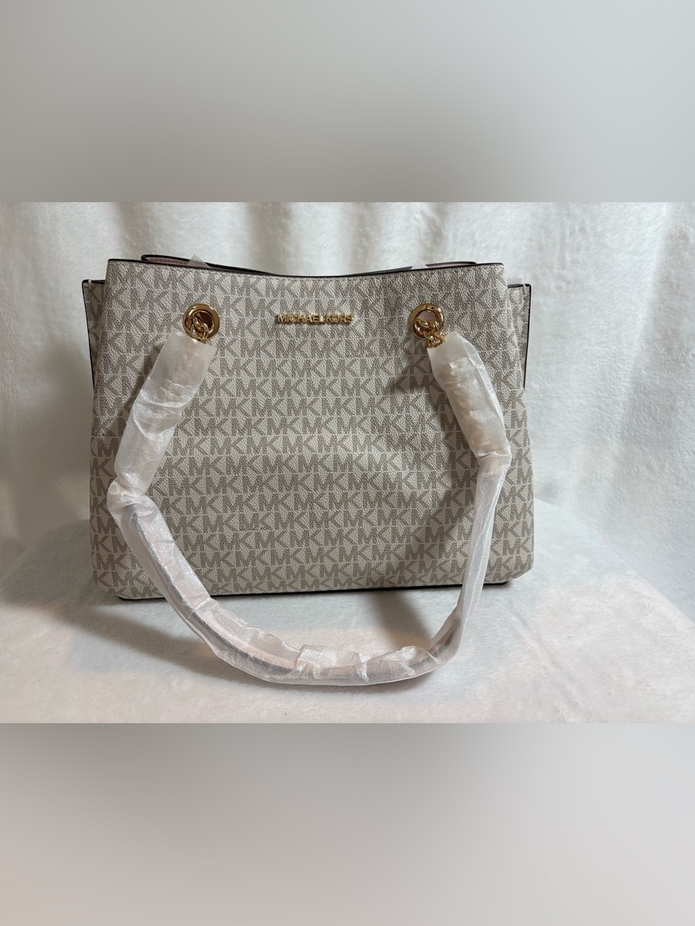 *NWT* MICHAEL KORS Teagen Large Long Drop Satchel- Powder Blush Multi